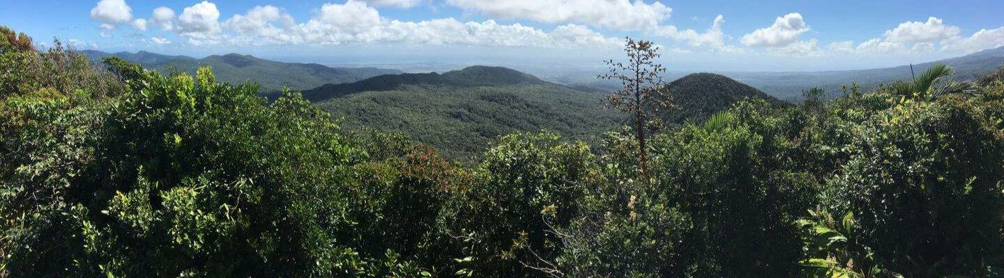 Voyage aux antilles françaises : panorama montagnes Guadeloupe