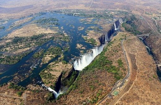 chutes victoria survol en hélicoptère