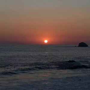coucher de soleil Oaxaca voyage en famille au mexique