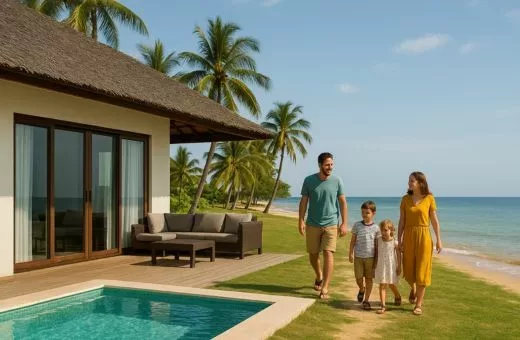 Voyage en famille à Noël Vietnam Ile Phu Quoc plage villa